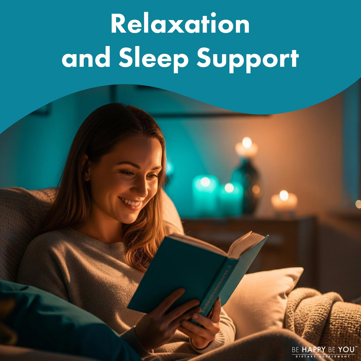 Be Happy Be You Magnesium Glycinate Gummies with L-Theanine – Relaxation & Sleep Support – Vegan, Gelatin-Free, Mixed Berry Flavor - PrimeBioHealth - canada supplements