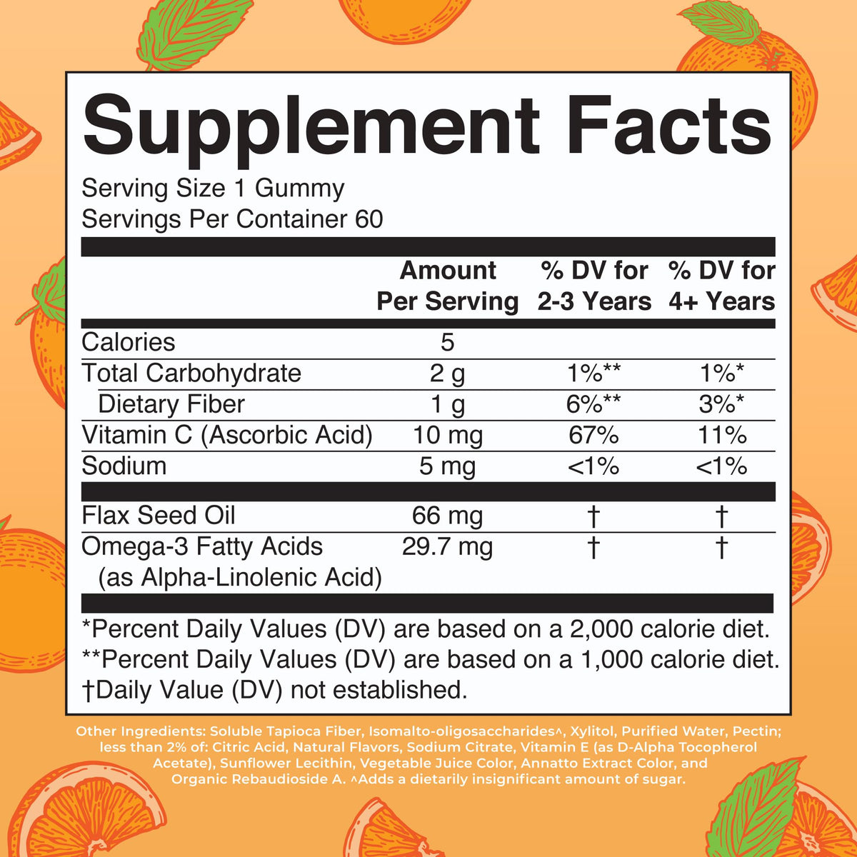 MARYRUTH'S Vegan Omega 3 Gummies for Kids 2+, 2 Month Supply, Sugar Free, Omega 3 Supplement with Vitamin C, Flaxseed Oil, Immune Support - PrimeBioHealth - canada supplements