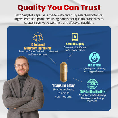 10 in 1 High Strength Mushroom Supplement - Lions Mane, Cordyceps, Reishi - Brain Supplements for Memory and Focus ** 5-Month Supply - PrimeBioHealth - canada supplements