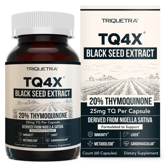 20% Thymoquinone Black Seed Extract Capsules - TQ-Advanced 4X®: Potent Thymoquinone Concentration Available - 60:1 Concentrate from Nigella Sativa - PrimeBioHealth - canada supplements