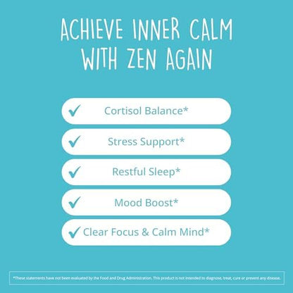 Happy Healthy Hippie Zen Again Cortisol Manager & Vegan Collagen Builder