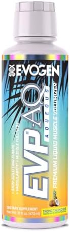 Evogen EVP Xtreme NO + EVP AQ Bundle | Tropic Thunder | Pre-workout powder plus liquid glycerol volumizer for pumps, energy, hydration and vascularity
