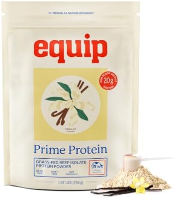 Equip Foods Prime Protein Powder Vanilla & Prime Protein Powder Salted Caramel