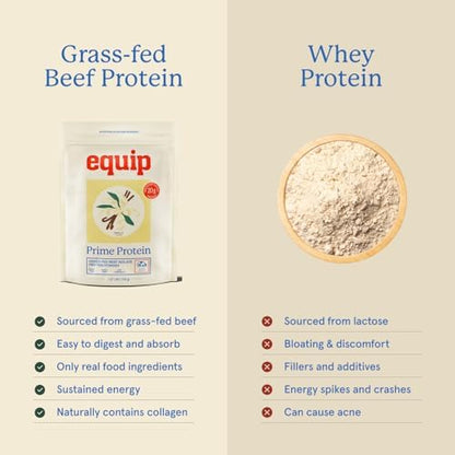 Equip Foods Prime Protein Powder Strawberry & Prime Protein Powder Vanilla