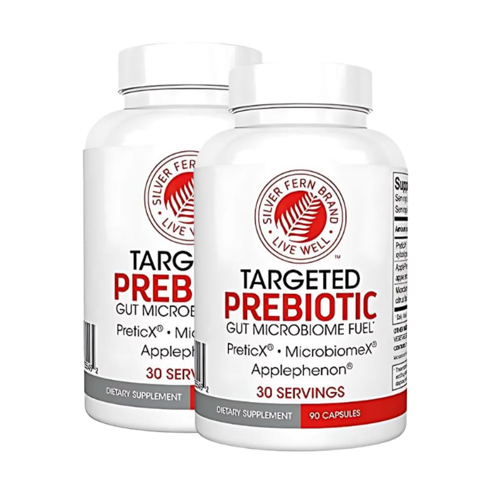 Silver Fern Brand Prebiotic Supplement 90 Capsules (30 Servings) | XOS Fiber & Polyphenol Blend