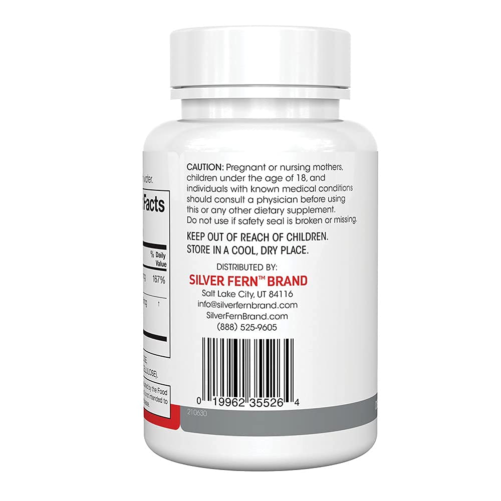 Silver Fern Vitamin K2-D3 Supplement Brand - Natural, Non-Synthetic - K2-7 | Menaquinone-7 (MK-7) - D3 as cholecalciferol - Bone, Heart & Energy Support (1 Bottle - 30 Capsules - 30 Servings)