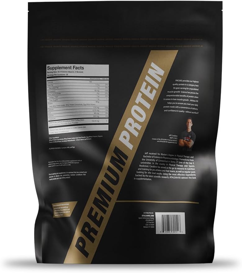 ATHLEAN-X PRO-30G, Xpresso Premium Caffeinated Protein Powder, Mochaspresso, Gluten-Free, Low Sugar, 30g of High Protein Powder for Muscle Recovery & Growth, NSF Certified for Sports