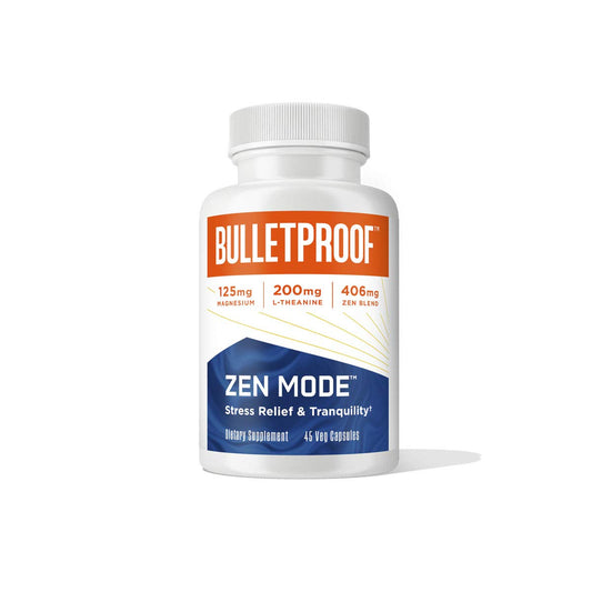 Bulletproof Zen Mode Stress Relief and Tranquility Capsules, 45 Count, Supplement for Calm and Relaxation BulletproofBuy Supplements Australia