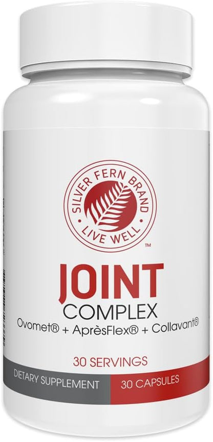 Silver Fern Joint Complex Daily Joint Support 30 Capsules, 30-Day Supply | AprèsFlex Boswellia, Ovomet Eggshell Membrane & Type II Collagen