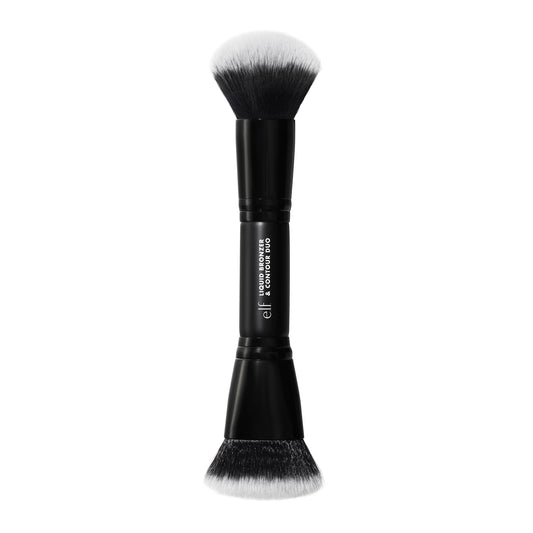 e.l.f. Liquid Bronzer & Contour Duo Brush, Silky Highly Pigmented Formula with Dual-ended Makeup Brush, Synthetic Bristles, 100% Vegan and Cruelty-Free e.l.f.Buy Supplements Australia