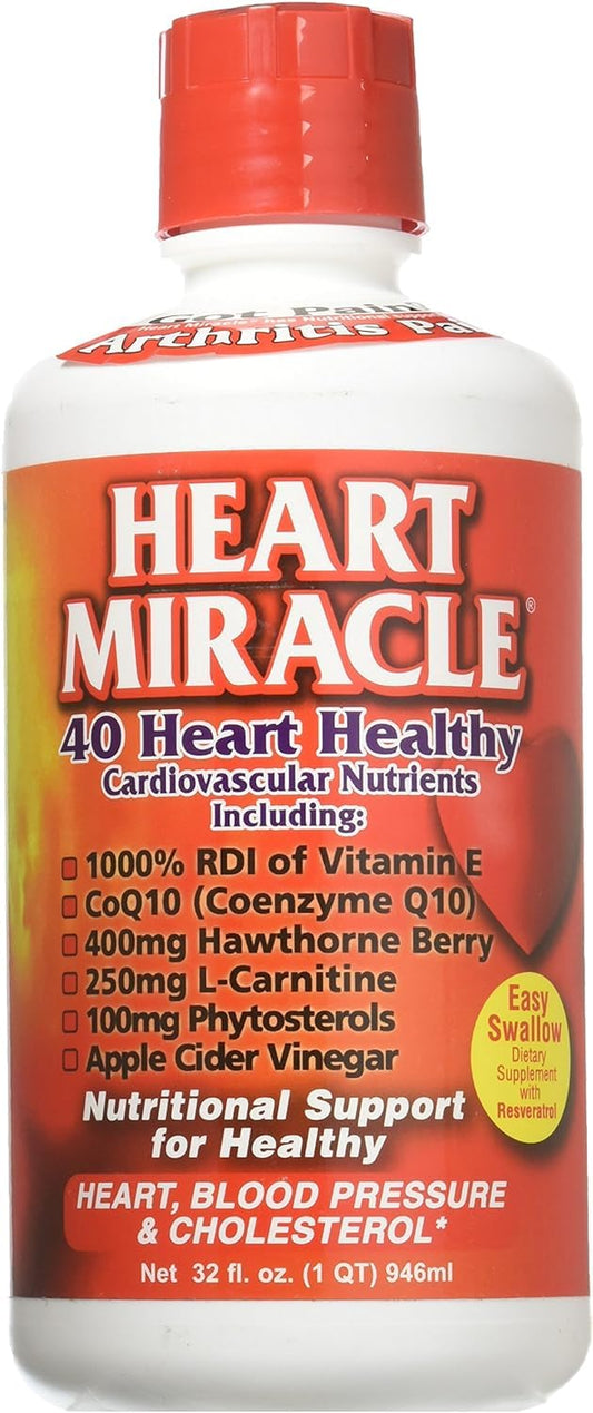 Century Systems - Heart Miracle, Nutritional Supplement for Blood Pressure, Cholesterol, and Cardiovascular Support, 32 Ounce Liquid, 16-32 Servings Century SystemsBuy Supplements Australia