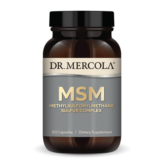 Dr. Mercola MSM Sulfur Complex - Joint Support & Cellular Health - OptiMSM - R-Alpha Lipoic Acid - TMG - Organic Sulfur Blend - 60 Capsules (30 Servings) Dr. MercolaBuy Supplements Australia
