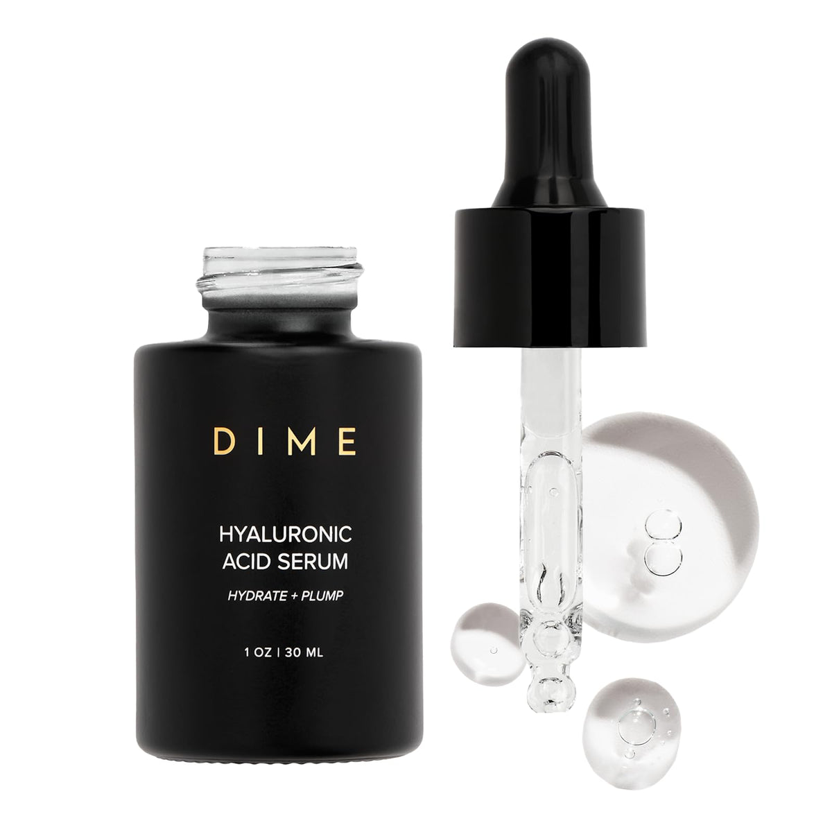 DIME Beauty Hyaluronic Acid Serum, Ultra Hydrating Face Serum with Pure Hyaluronic Acid, 1 oz / 30 ml DIMEBuy Supplements Australia