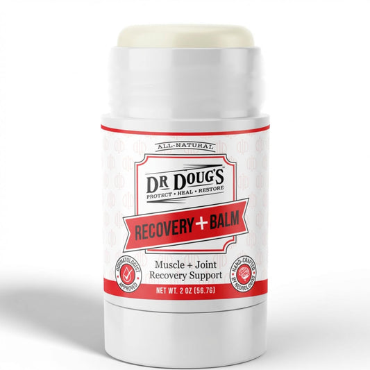 Dr. Doug's Recovery Balm – Organic Arnica & Magnesium Topical Rub – Soothing Support Lotion for Active Muscles, Joints, & Skin – Dermatologist Approved, Handmade in USA, Organic 2 oz Twist-Up Stick Dr. Doug'sBuy Supplements Australia