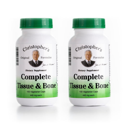 Christopher's Original Formulas Complete Tissue & Bone Formula – 100 VCaps | Herbal Support for Bones & Connective Tissue - Pack of 2 Christopher's Original FormulasBuy Supplements Australia