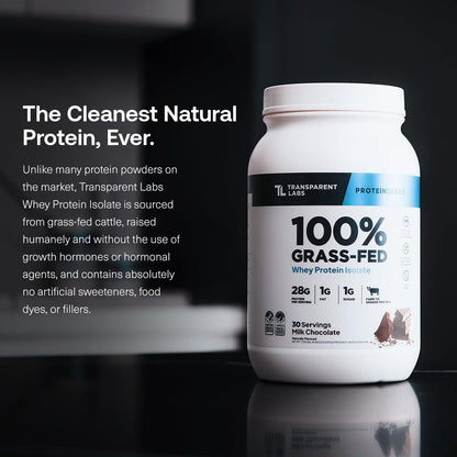 Transparent Labs Grass-Fed Whey Protein Isolate (30 Servings, Chocolate PB) & Creatine HMB (30 Servings, Strawberry Lemonade)