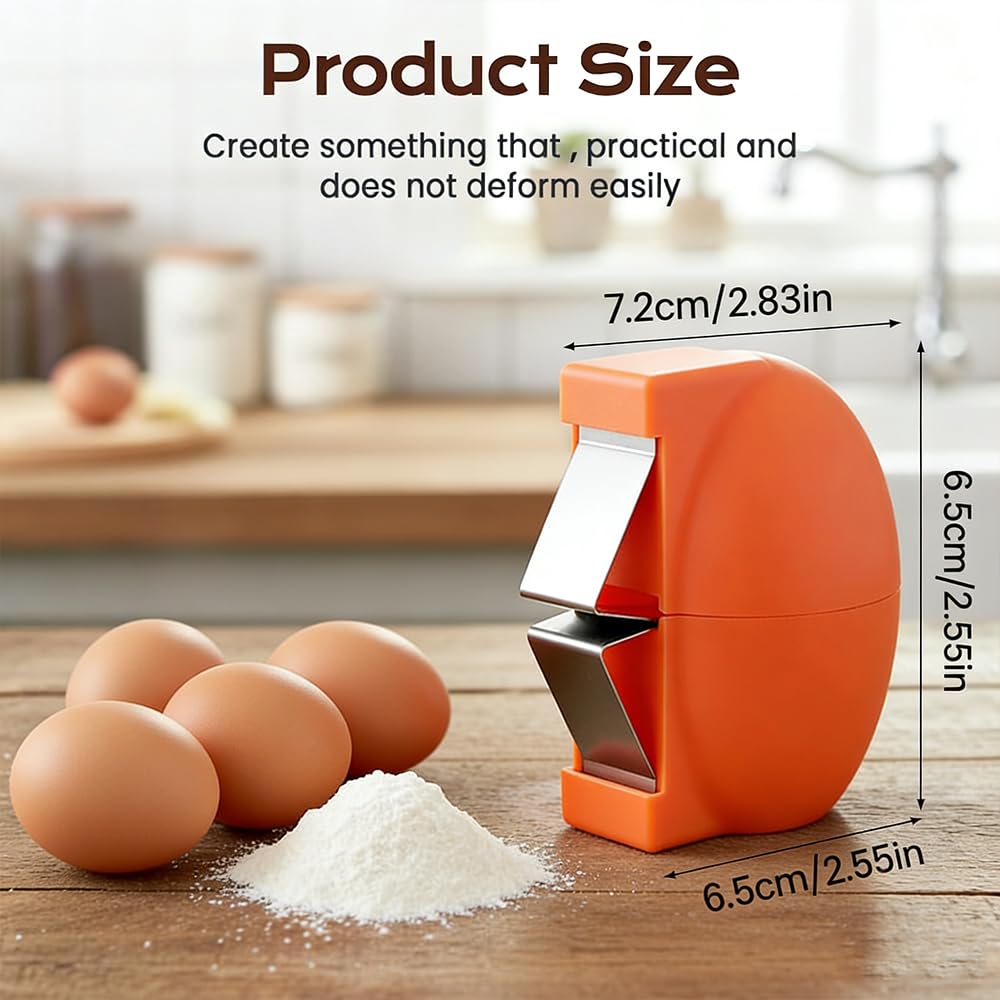 New Egg Shell Opener Egg Cracker Tool Stainless Steel, Multifunctional Egg Shell Opener for Raw Or Hard-Boiled Eggs, Kitchen Gadget for Cooking Baking (Yellow) CLRZOLBuy Supplements Australia