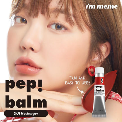 I'M MEME Lip and Cheek Tint - PepBalm 001 Recharger | Wtih Shea Butter, Gift, Liquid Blush, Travel-Friendly, Highly Pigmented, Non-Drying, Sheer Balm Gross Tint, 0.52 Oz I'M MEMEBuy Supplements Australia