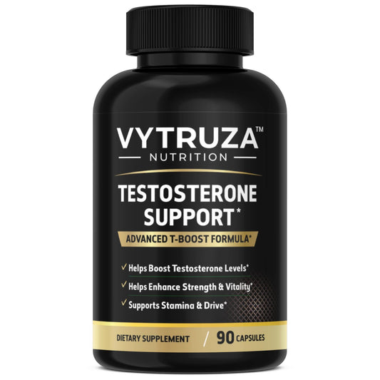 Vytruzza Nutrition Testosterone Support supplement bottle on a white background