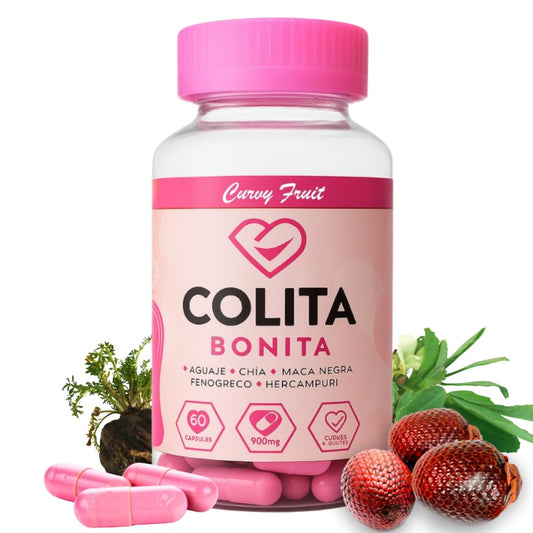 Colita Bonita – Aguaje, Black Maca & Fenugreek Pills – Natural Booty Growth & Hip Shaping Supplement – Supports Curves, Hormonal Balance & Waist Definition – 60 Capsules (30-Day Supply) Curvy FruitBuy Supplements Australia