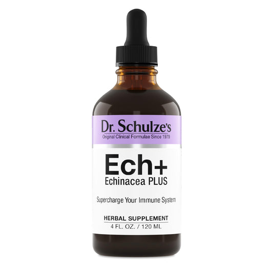 Dr. Schulze's Echinacea Plus | Echinacea Root and Seed | All Organic Extract | Gluten-Free & Non-GMO for Immune System Support | 4 oz Dr. Schulze'sBuy Supplements Australia
