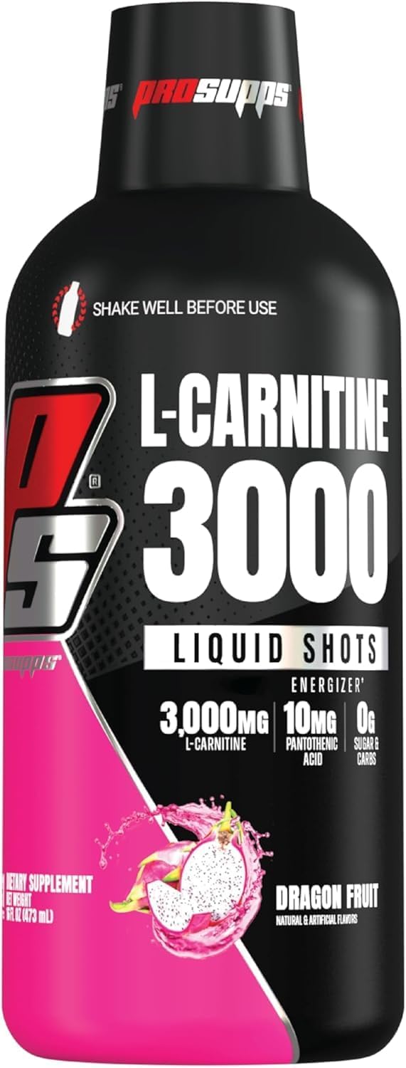 PROSUPPS L-Carnitine 3000 Stimulant Free Liquid Shots (31 Servings, Dragon Fruit) and Mr. Hyde Signature Series Pre-Workout Energy Powdered Drink (30 Servings, Pixie Dust) Bundle