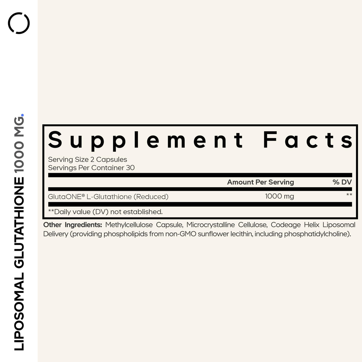 Codeage Liposomal Glutathione 1000 mg Supplement, High-Potency Reduced L-Glutathione - Liposomal Delivery - Phospholipids - Non-GMO, Gluten-Free - 60 Capsules CodeageBuy Supplements Australia