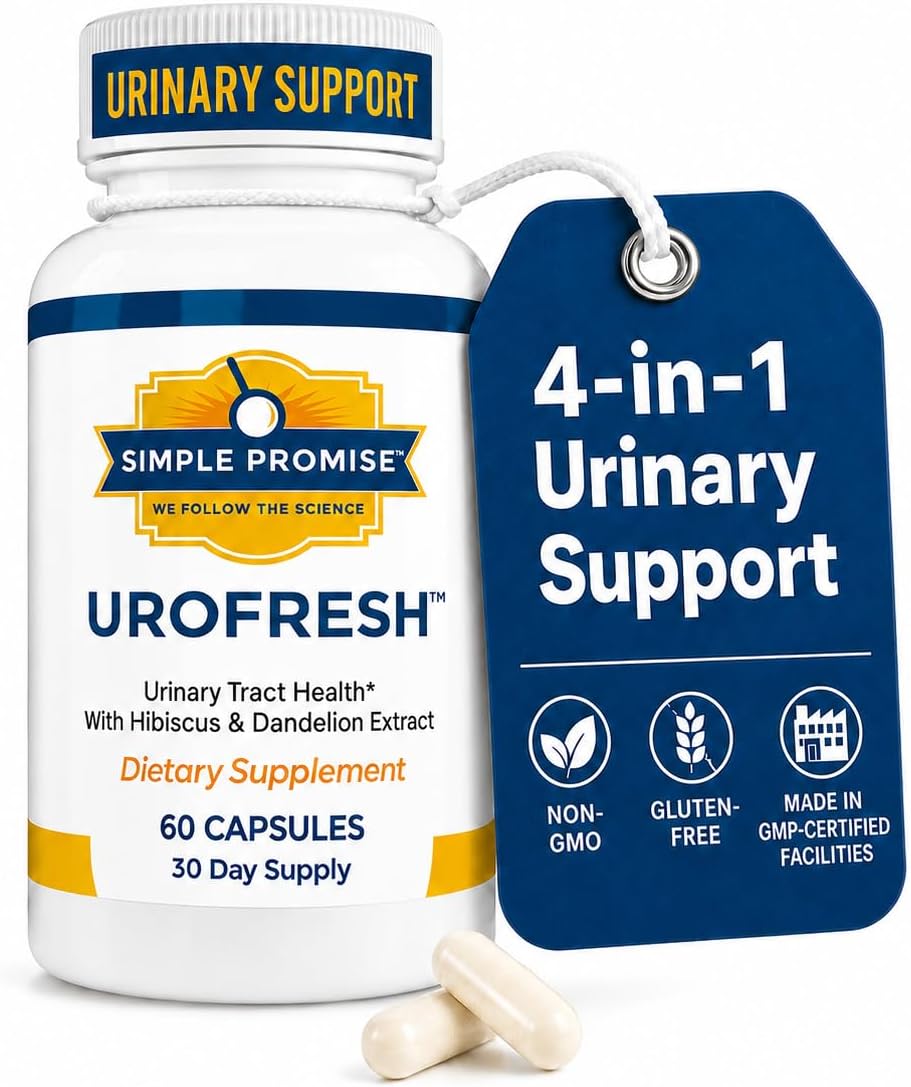 UroFresh - D-Mannose 1000mg with Cranberry for Women - Urinary Tract Health | Cranberry Blend, Bladder Comfort Support, Hibiscus and Dandelion, Simple Once-Daily Routine, Vegan Capsule