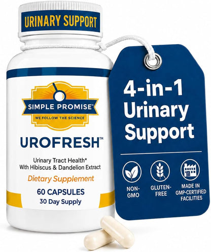 UroFresh - D-Mannose 1000mg with Cranberry for Women - Urinary Tract Health | Cranberry Blend, Bladder Comfort Support, Hibiscus and Dandelion, Simple Once-Daily Routine, Vegan Capsule