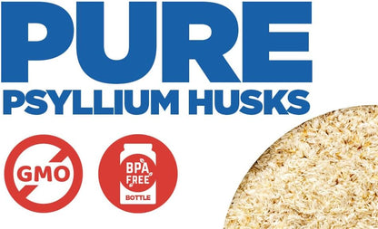 Yerba Prima Psyllium Whole Husk, 1 Bottle 12 oz - Fiber Supplement, Vegan, No Sugar or Artificial Sweeteners, Non GMO, Gluten Free