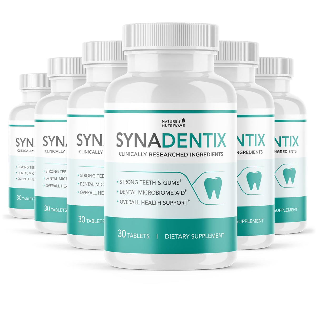 Synadentix – Hydroxyapatite & Enzyme Tablets – 30 Ct, 1 Month Supply | Hydroxyapatite & enzyme blend | Non-GMO, Made in USA, GMP-Certified | Dissolving oral tablet