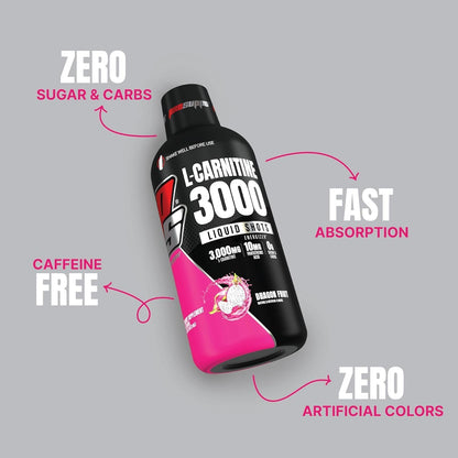 ProSupps L-Carnitine 3000 Stimulant Free Liquid Shots (Dragon Fruit) Amino23 Liquid Collagen Shots (Citrus Punch) Bundle