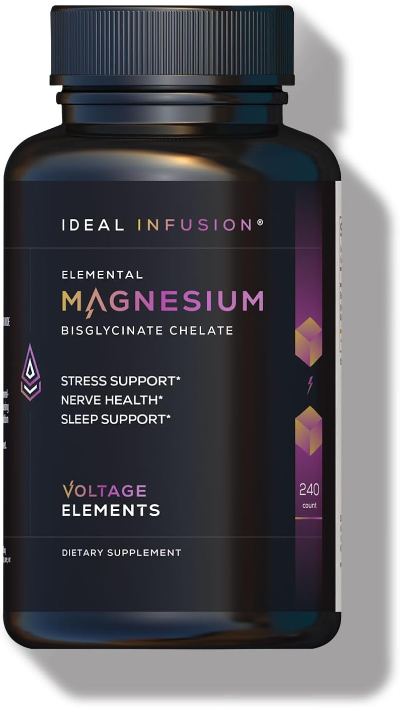 High Potency Magnesium Bisglycinate Chelate 2700mg – Magnesium Supplement for Relaxation, Sleep & Muscle Recovery – Elemental Magnesium 500mg – Vegan – 240 Capsules