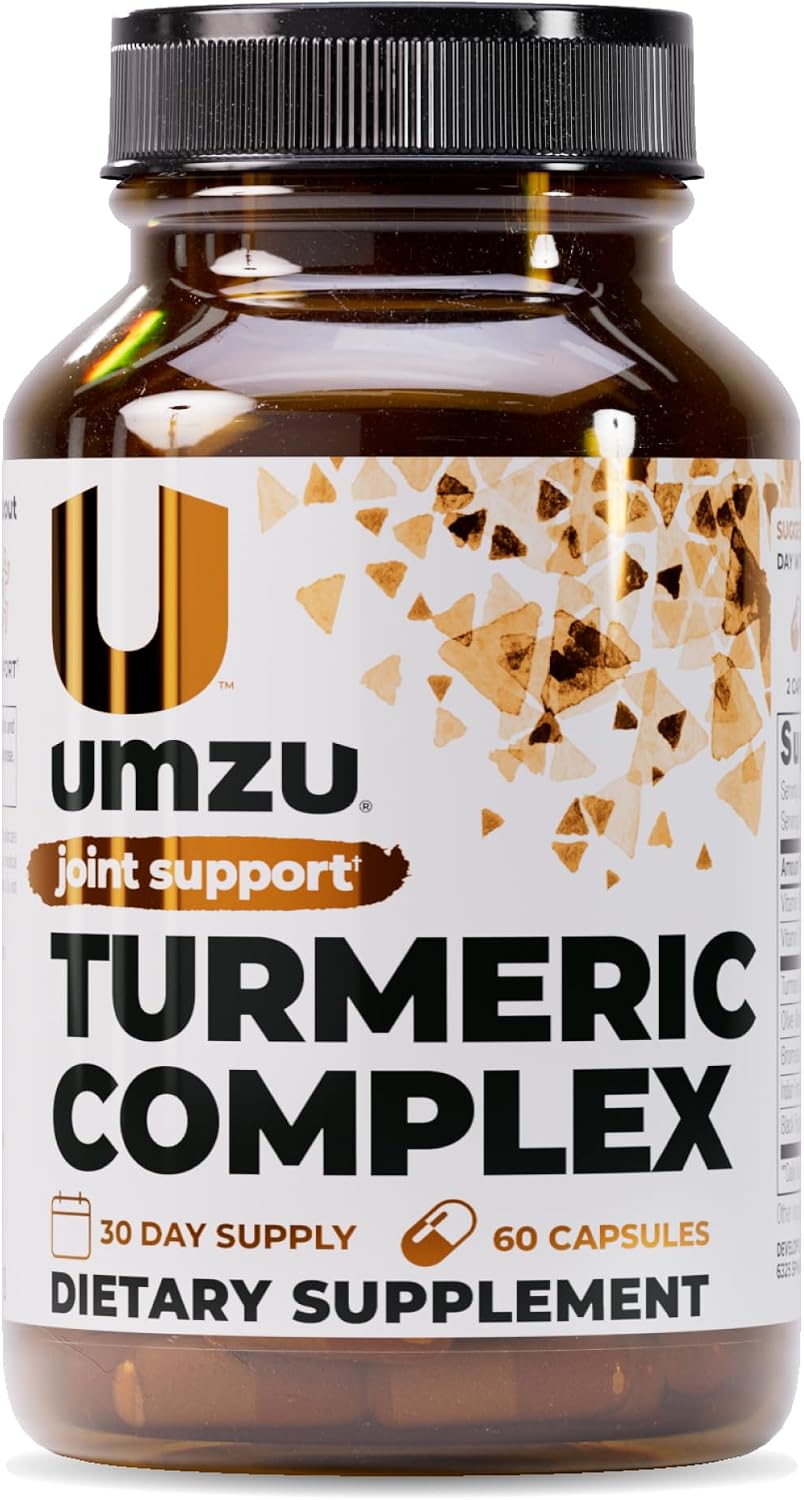UMZU Turmeric Curcumin Supplement, 30 Day Supply | Bromelain, Boswellia and BioPerine Black Pepper, Joint Support, Immune Support, Antioxidant Support, Daily Wellness