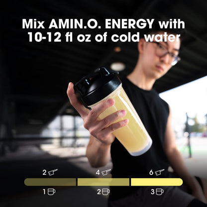 Optimum Nutrition, Amino Energy Powder Plus Focus, with Bcaa, Electrolytes, and Caffeine, Watermelon, 30 Servings | Contains BCAAs, Electrolytes, 100 mg Caffeine, 5g Amino Acids, Zero Sugar, Supports Hydration, Banned Substance Tested