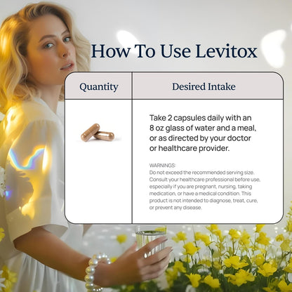 Levitox - Milk Thistle Liver Support with Dandelion Root - Women and Men | Milk Thistle Extract, Liver Health Support, Dandelion and Artichoke, Simple Once-Daily Routine, Non-GMO