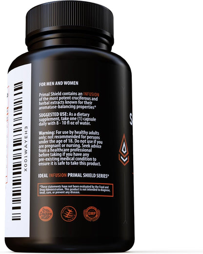 Estrogen Blocker and Hormone Balance for Men & Women: DIM 300mg Supplement with BioPerine - 20x Potency Broccoli Sprout Extract with Kelp Extract Iodine for Liver & Thyroid Health (60 servings)