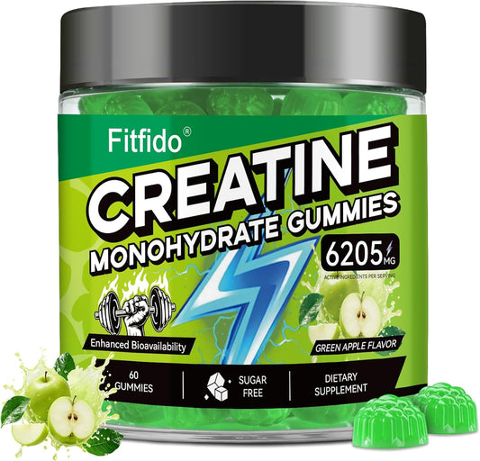 Creatine Monohydrate Gummies with L-Carnitine, 60 Count