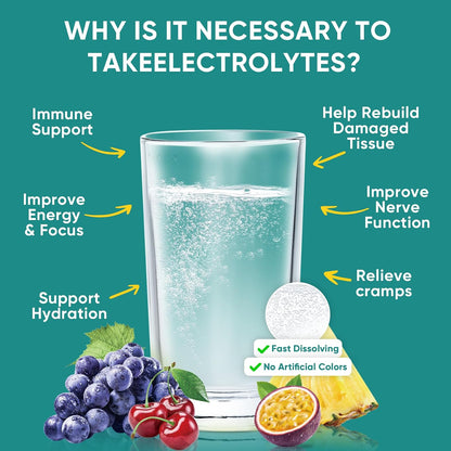 Venture Pal Sugar Free Electrolyte Powder Packets - Liquid Daily IV Drink Mix for Rapid Hydration & Party Recovery | 5 Vitamins & 7 Electrolytes| Keto Friendly | Non-GMO | Certified Vegan | 16 Sticks