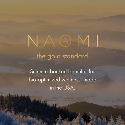 NAOMI Magnesium Glycinate 220mg - Fully Chelated for High Absorption - Supports Restful Sleep, Calm, Muscle Relaxation & Mood - Gentle on Stomach, No Laxative Effect, Non-GMO, Vegan, 30-Day Supply