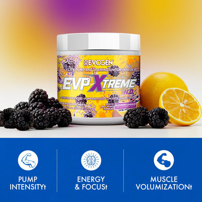 Evogen EVP Xtreme NO Pre-Workout for Men & Women | Sour Candy | 40 Servings | Arginine nitrate, L-citrulline, beta-alanine, creatine and coconut water; caffeine and yohimbe for energy and pumps