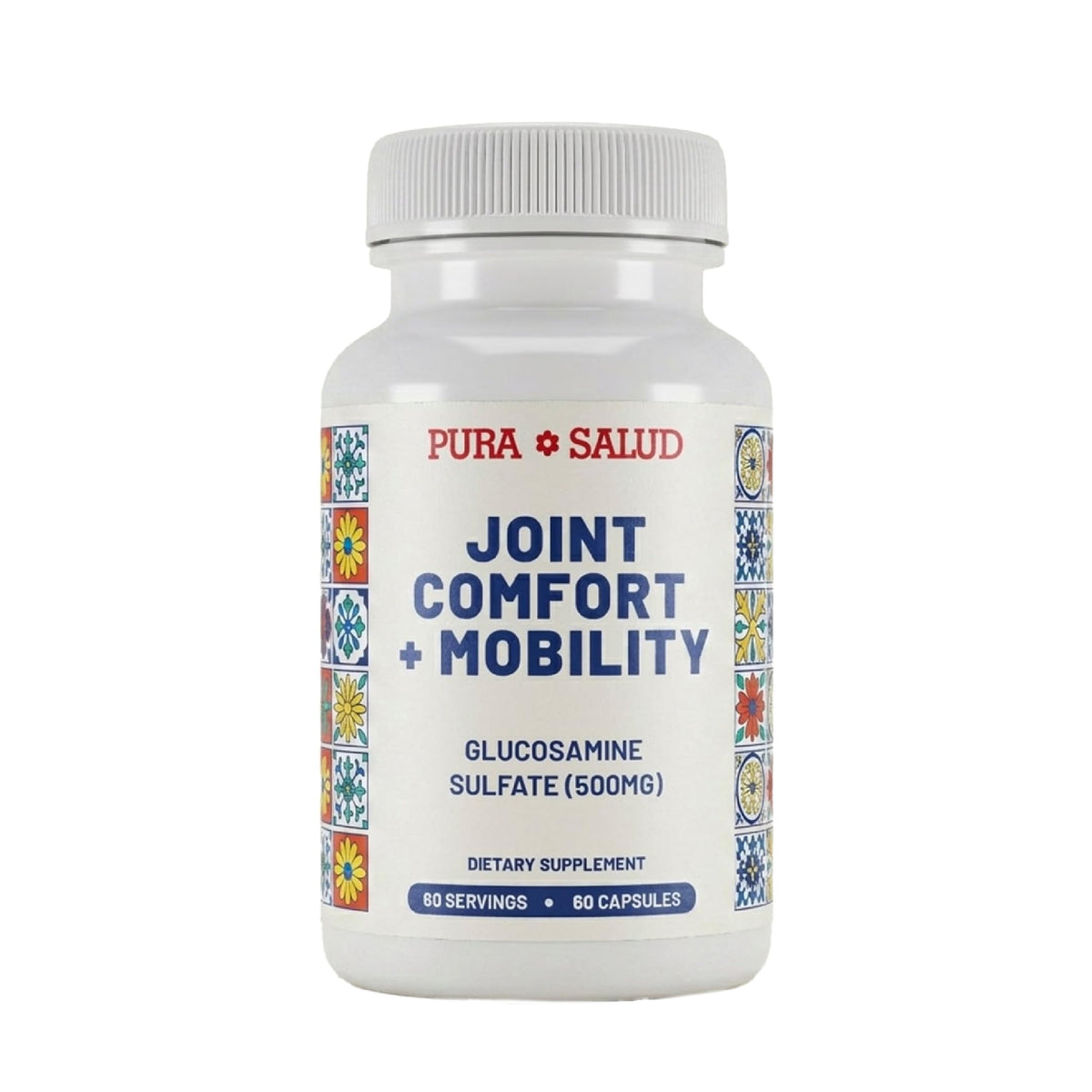Basic Brands Pura Salud Pureflex Glucosamine Sulfate, 500mg 120 Count | Joint Health Support