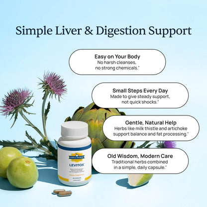 Xitox and Levitox Bundle - Nighttime Liver Care - Foot Pads, Milk Thistle | Foot-Liver Night Routine, For Overnight Recovery, With Bamboo Vinegar and Dandelion, Wear Overnight, One Daily