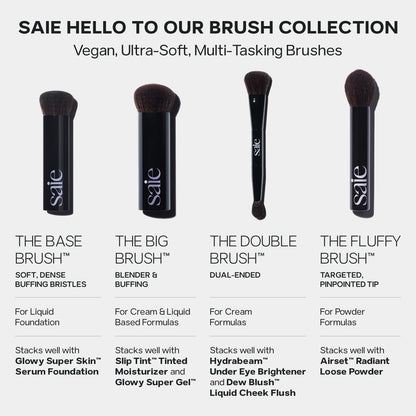 Saie The Big Liquid Foundation Brush - Soft, Multi-Use Makeup Brush for Buffing, Blending & Building - Made with Cruelty-Free, Synthetic Bristles & Creates a Seamless Finish (1 Count) SaieBuy Supplements Australia