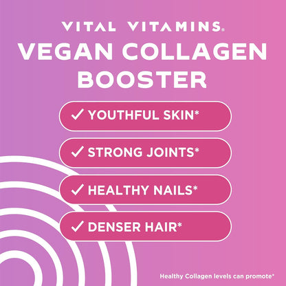 Vital Vitamins Vegan Collagen Booster Capsules + Colostrum Capsules Supplement