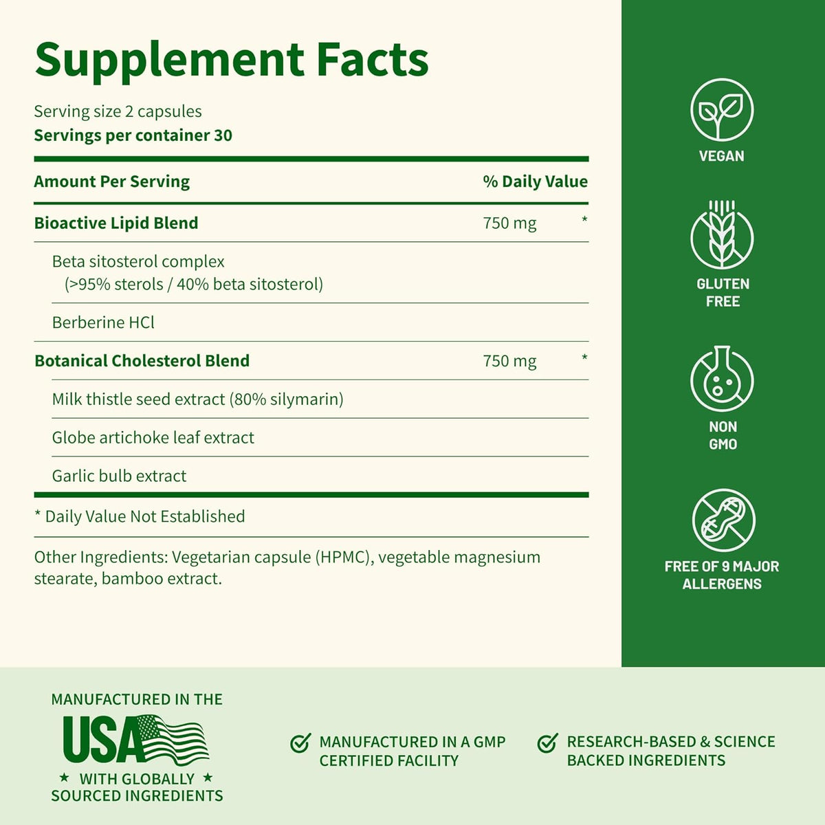 Snap Supplements Cholesterol Health + Blood Sugar Blend Bundle, 60 Vegetarian Capsules Each