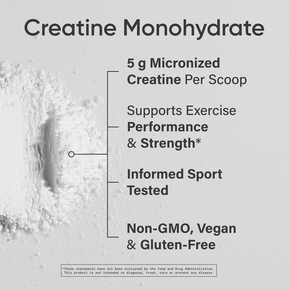 Sports Research Creatine Monohydrate - Gain Lean Muscle, Improve Performance and Strength and Support Workout Recovery* - 5 g Micronized Creatine - 17.64 oz