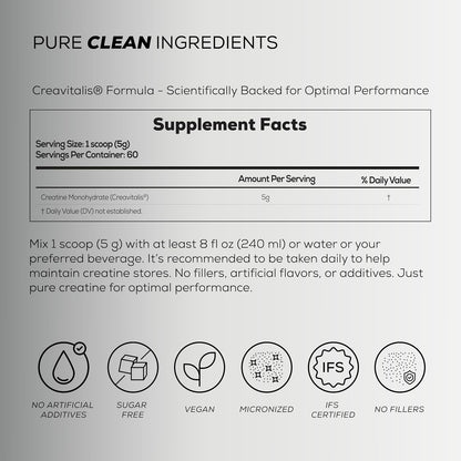 PureCreatine Micronized Creatine Monohydrate Powered by Creavitalis – Hydrate + Balance Electrolytes Powder Packets for Energy, Recovery, & Hydration – Vegan & Sugar-Free