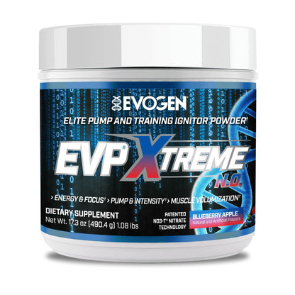 Evogen EVP Xtreme NO Pre-Workout for Men & Women | Sour Candy | 40 Servings | Arginine nitrate, L-citrulline, beta-alanine, creatine and coconut water; caffeine and yohimbe for energy and pumps