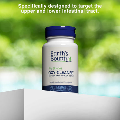 Earth's Bounty Oxy-Cleanse Colon Conditioner - Gentle Colon Cleanse for Digestive Wellness - Constipation Relief - Natural Colon Detox - 75 Capsules - 2-Pack